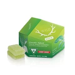 WYLD Sour Apple Sativa gummies