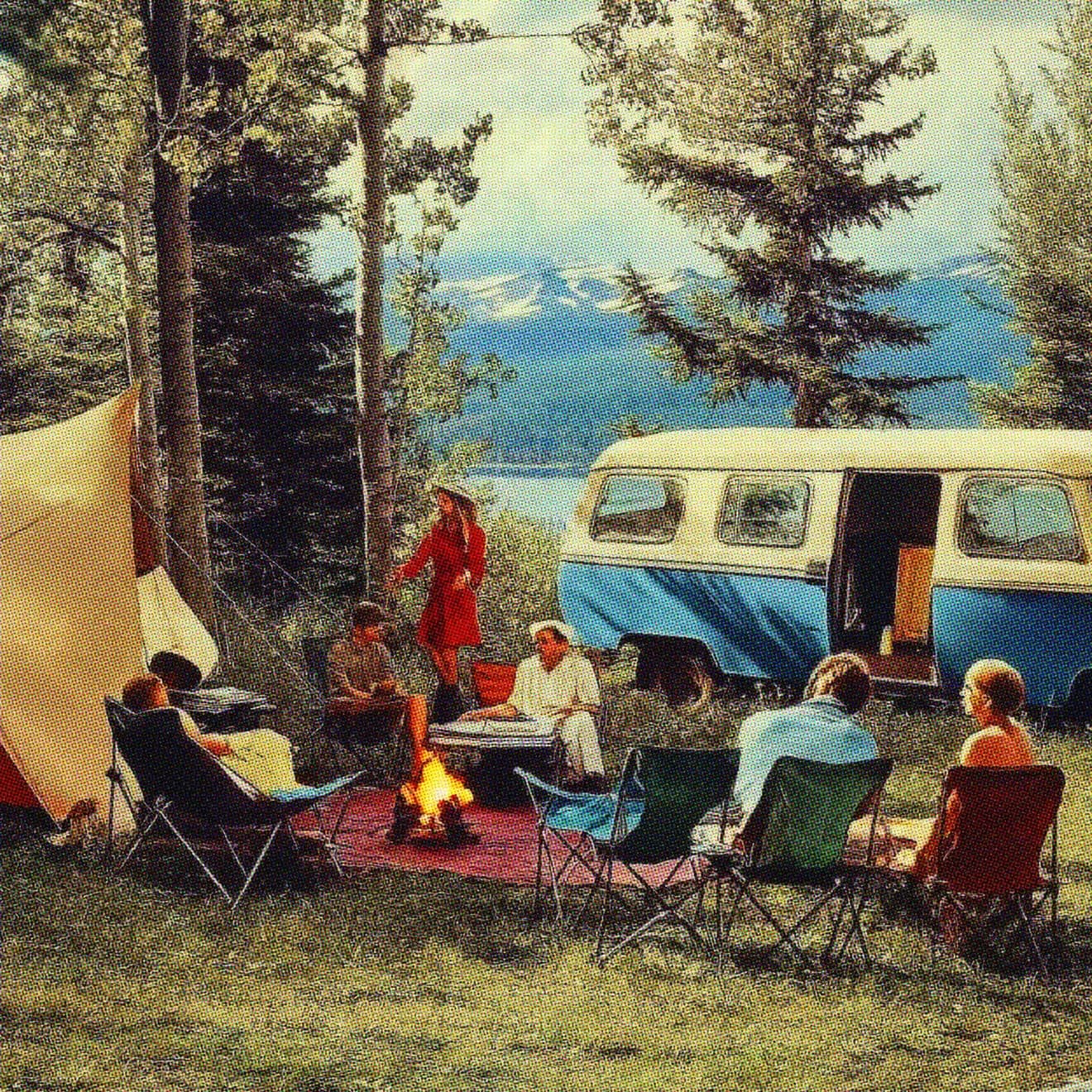 image of friends camping